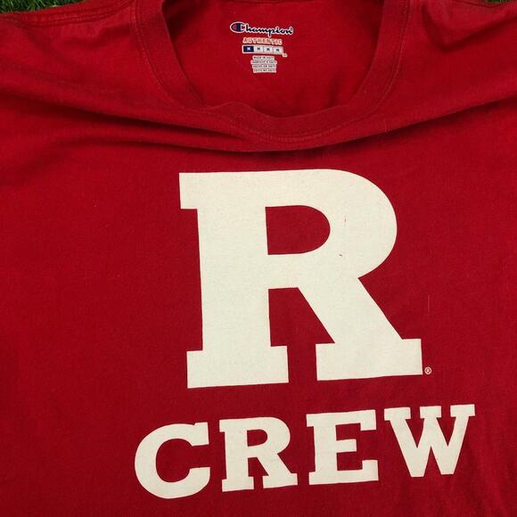 Men's Red/White ‘R Crew’ Graphic Tee - Picture 3 of 3